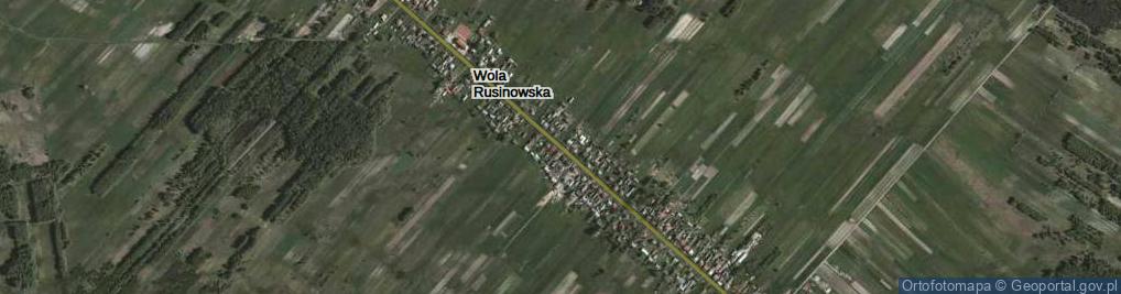 Zdjęcie satelitarne Wola Rusinowska ul.